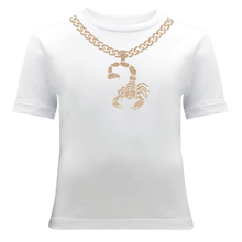 Cargar imagen en el visor de la galería, Gold Scorpion Chain T-Shirt - ALCUCLA