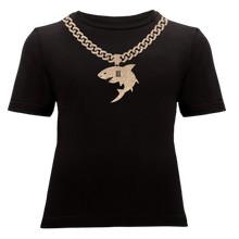 Cargar imagen en el visor de la galería, Gold Shark Chain T-Shirt - ALCUCLA