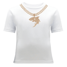Cargar imagen en el visor de la galería, Gold Shark Chain T-Shirt - ALCUCLA