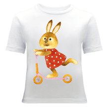 Lataa kuva Galleria-katseluun, Bunny on a Scooter T-Shirt - ALCUCLA