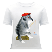 Cargar imagen en el visor de la galería, Fishing Dog T-Shirt - ALCUCLA
