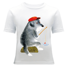 Cargar imagen en el visor de la galería, Fishing Dog T-Shirt - ALCUCLA