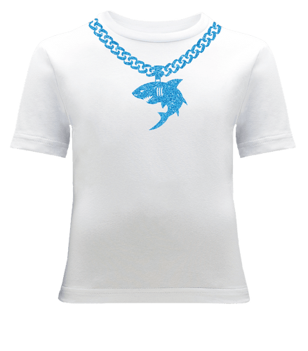 Blue Shark Chain T-Shirt - ALCUCLA