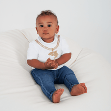 Cargar imagen en el visor de la galería, Gold Shark Chain T-Shirt - ALCUCLA