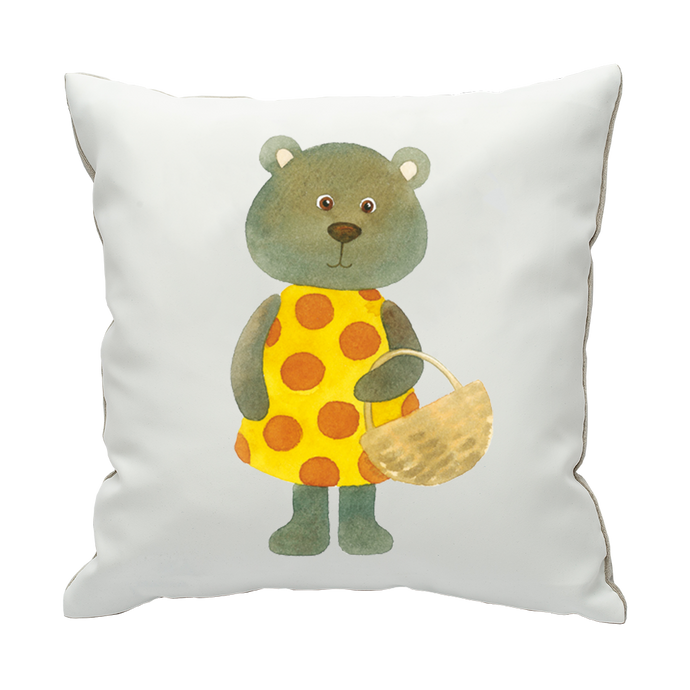 Pillowcase Baby Bear and a Basket - ALCUCLA