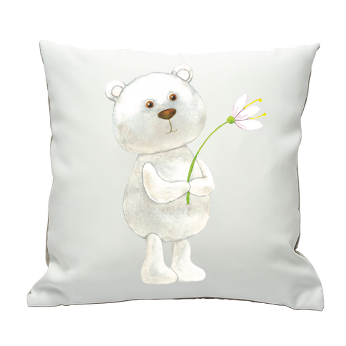 Pillowcase Baby Bear and a Flower - ALCUCLA