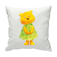 Lataa kuva Galleria-katseluun, Pillowcase Baby Bear in a Green Dress - ALCUCLA