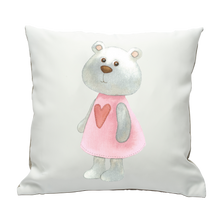 Load image into Gallery viewer, Pillowcase Baby Bear in a Pink Dress - ALCUCLA