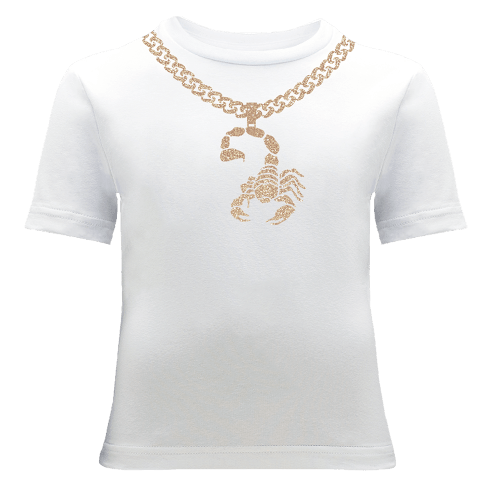 Gold Scorpion Chain T-Shirt - ALCUCLA