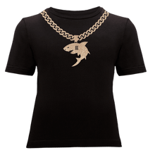 Load image into Gallery viewer, Gold Shark Chain T-Shirt - ALCUCLA
