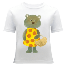 Cargar imagen en el visor de la galería, Baby Bear and a Basket T-Shirt - ALCUCLA
