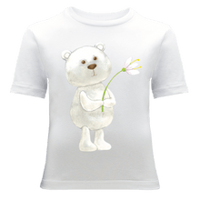 Cargar imagen en el visor de la galería, Baby Bear and a Flower T-Shirt - ALCUCLA

