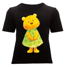 Cargar imagen en el visor de la galería, Baby Bear in a Green Dress T-Shirt - ALCUCLA
