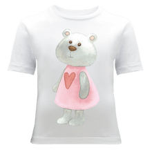Cargar imagen en el visor de la galería, Baby Bear in a Pink Dress T-Shirt - ALCUCLA
