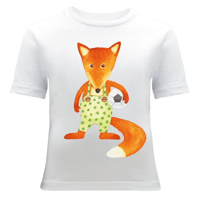 Fox with a Football T-Shirt - ALCUCLA