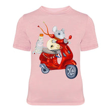 Lataa kuva Galleria-katseluun, Mouse Mia and the Motorcycle T-shirt - ALCUCLA

