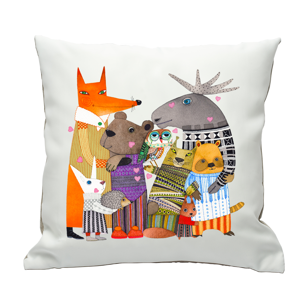 Pillowcase Forest Family