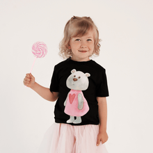 Lataa kuva Galleria-katseluun, Baby Bear in a Pink Dress T-Shirt - ALCUCLA
