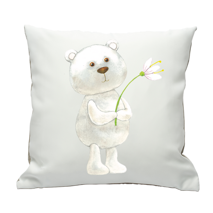 Pillowcase Baby Bear and a Flower - ALCUCLA