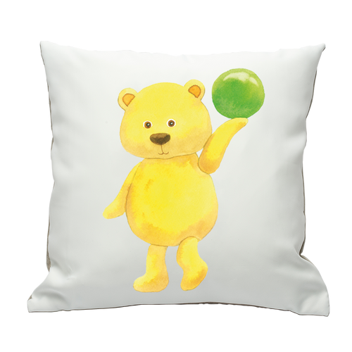 Pillowcase Baby Bear and a Green Ball - ALCUCLA